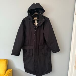 L.L. Bean Nor’easter GTX Long Coat Men’s XL Black Gore-Tex Insulated NWT